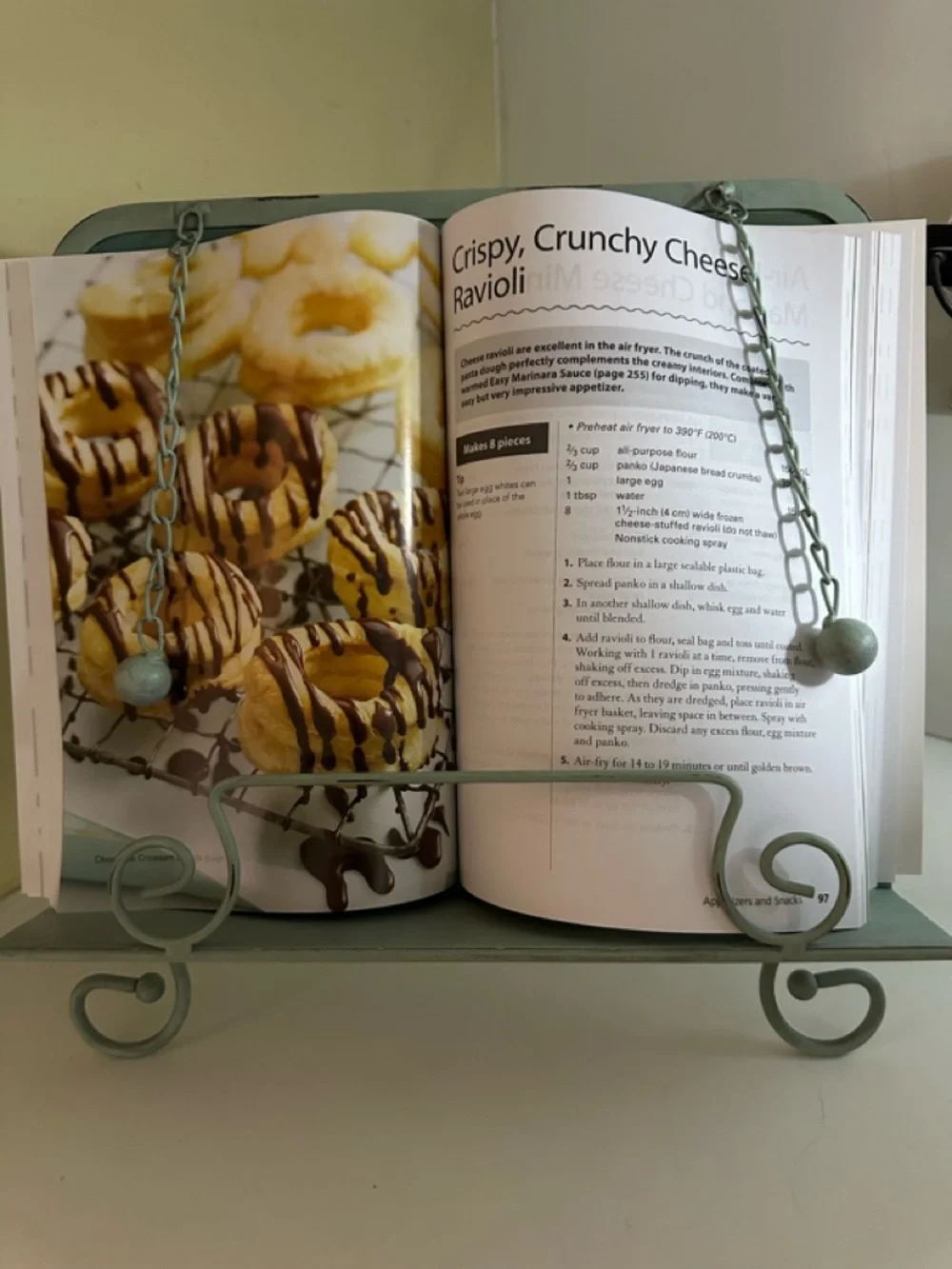 Kimberly Poloson Farmhouse Metal Weghted Cookbook Holder